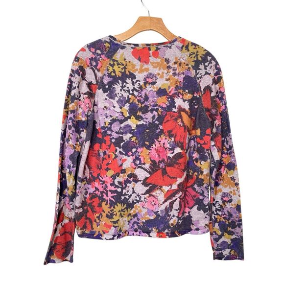 Anthropologie Maeve Kimmie Floral Pullover Sweater Womens Size Small Colorful - Picture 4 of 12